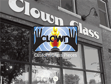 Tablet Screenshot of clownglass.com